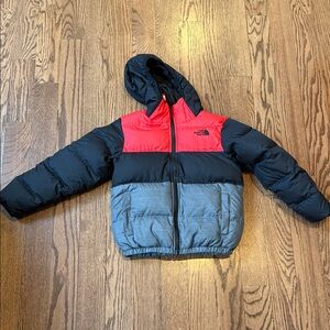 The North Face Tri-Color Hooded Jacket Size Small